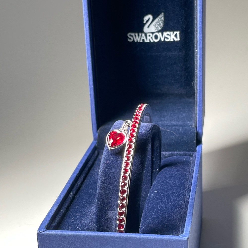 Swarovski Heart Red Crystal Bracelet